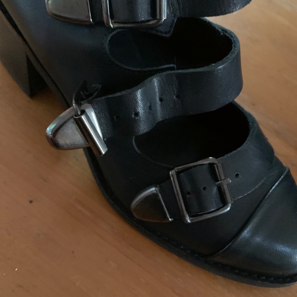 Topshop Leather 4 Strap Boots 36 - Picture 3 of 11